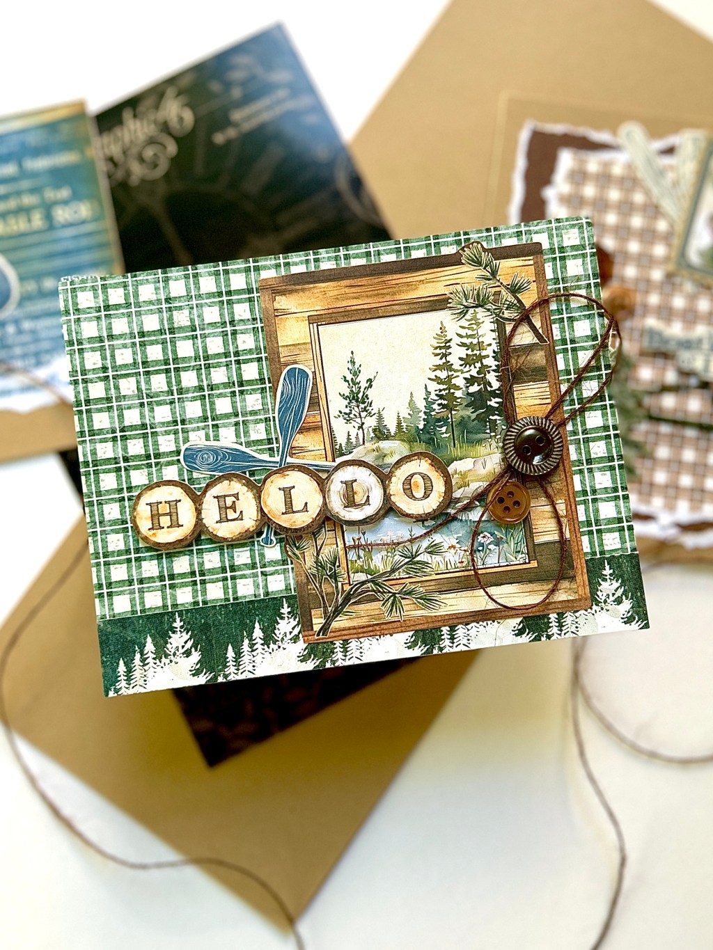 “Hello” Woodsy Greeting Card (Graphic&nbsp;45)