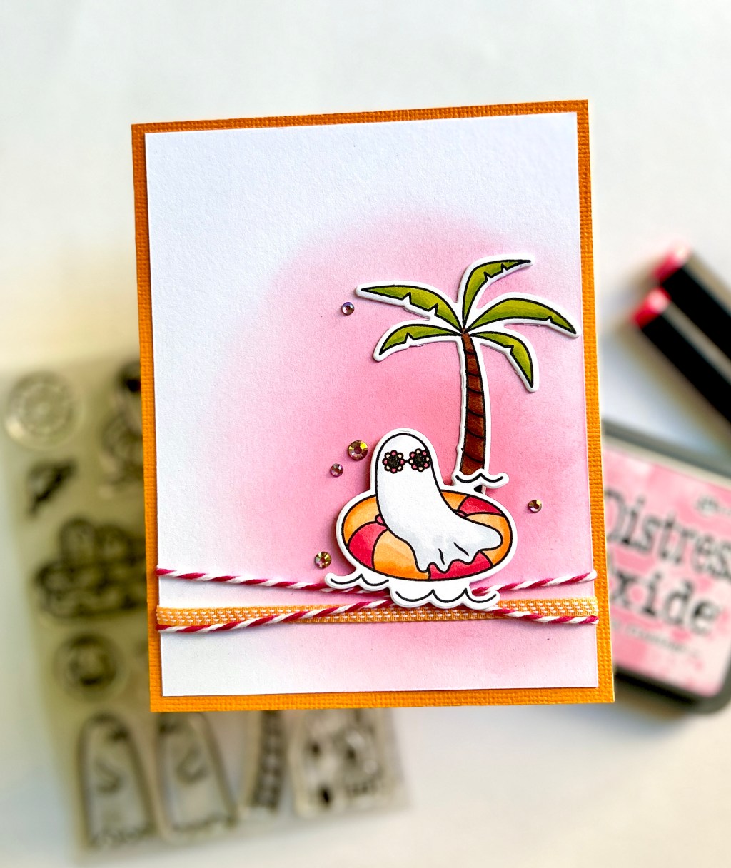 Augtober Card Series: Poolside Ghost (Hero&nbsp;Arts)