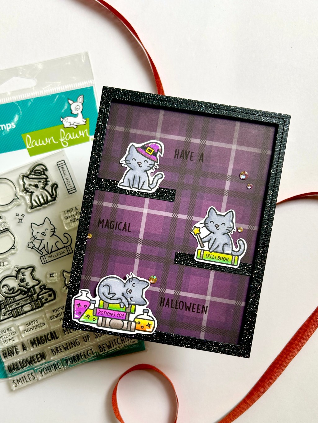 Augtober Card Series: Hocus Purr-cus Cats (Lawn&nbsp;Fawn)